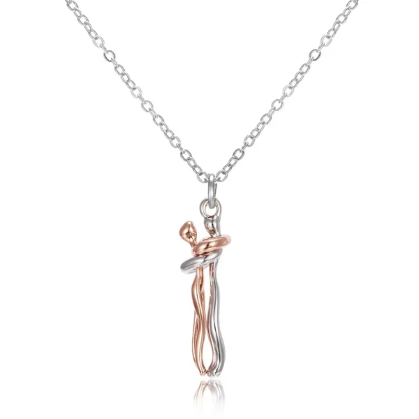 Promise emotional expression, romantic embrace, necklace - Image 9